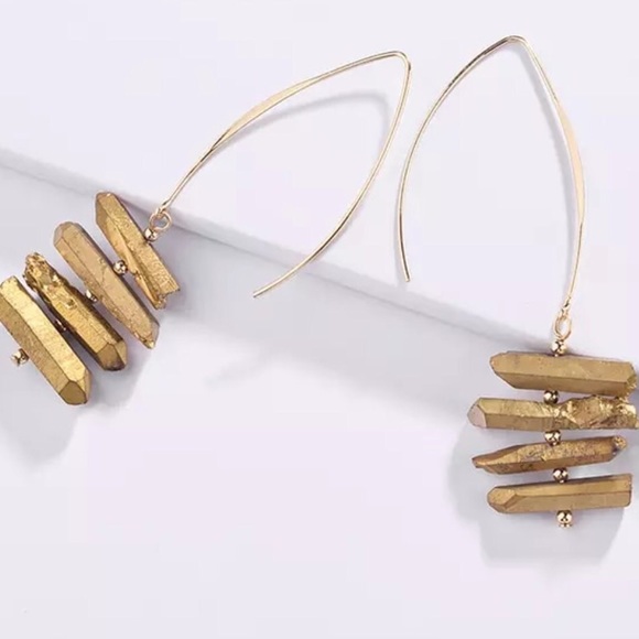 Luna Chiao Jewelry - Gorgeous “Lucia” Metallic Quartz Earrings